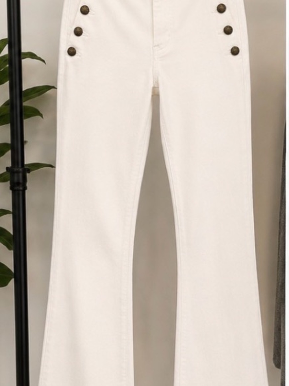Ramy Brook White High-Rise Jeans - Picture 4 of 5